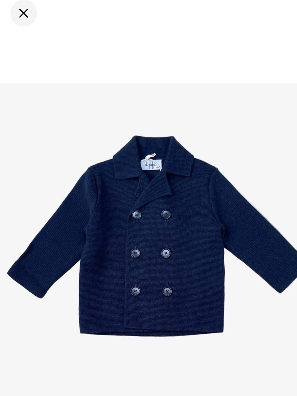 Il Gufo Navy Double-Breasted jacket /sweater